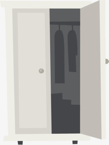 Double Door Open Wardrobe, Vector Material, White Wardrobe, Double ...