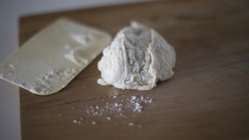 Dough on Wooden Surface Dough on Wooden Surface
