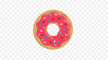 Doughnut Cartoon - Pink Donut Doughnut Cartoon - Pink Donut