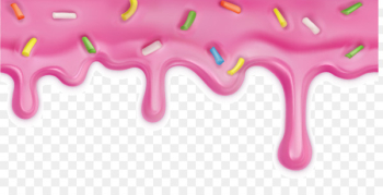 Doughnut Icing Glaze Cupcake - Vector cartoon strawberry juice dripping material 