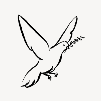 Dove bird line art, | Free Photo - rawpixel Dove bird line art, | Free Photo - rawpixel