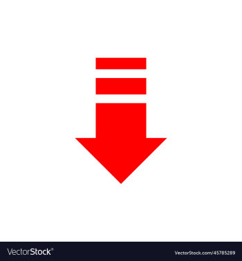 down arrow abstract art icon down arrow abstract art icon