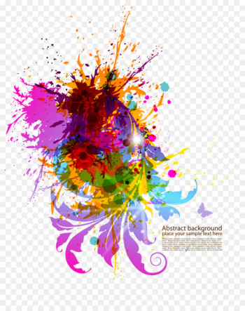 Download - Colorful splash material vector Download - Colorful splash material vector