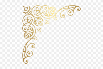 Download Decorative Clipart Png Transparent Background - Gold Corner Border Designs