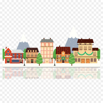 Download, Encapsulated Postscript, Flat Design, Architecture, City PNG