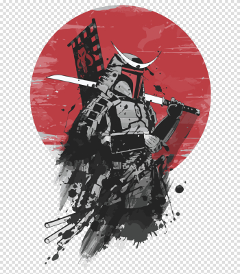 Download Fett Armor Boba Mandalorian T-Shirt Samurai The Clipart ...