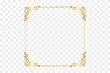 Download Gold Border Frame Transparent Clipart Png - Transparent Background Gold Border