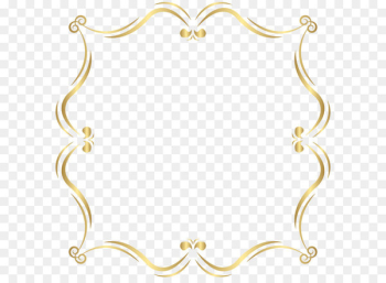 Download Pattern - Gold Border PNG Clip Art Image 