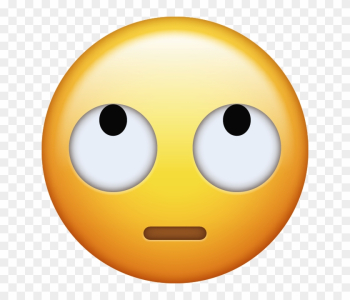 Download Rolling Eyes Iphone Emoji Jpg - Whatsapp Emoji Rolling Eyes