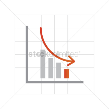 Downward graph on graph paper Downward graph on graph paper