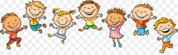 Drawing Child Happiness Illustration - 61 hand-drawn cartoon dancing children 