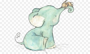 Drawing Child Printmaking Painting - Cute little elephant Drawing Child Printmaking Painting - Cute little elephant