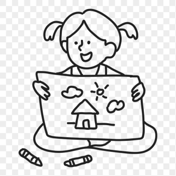 Drawing girl png sticker, kid, | Free PNG Illustration - rawpixel Drawing girl png sticker, kid, | Free PNG Illustration - rawpixel