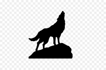Drawing Gray wolf Full moon Silhouette - watercolor wolf Drawing Gray wolf Full moon Silhouette - watercolor wolf