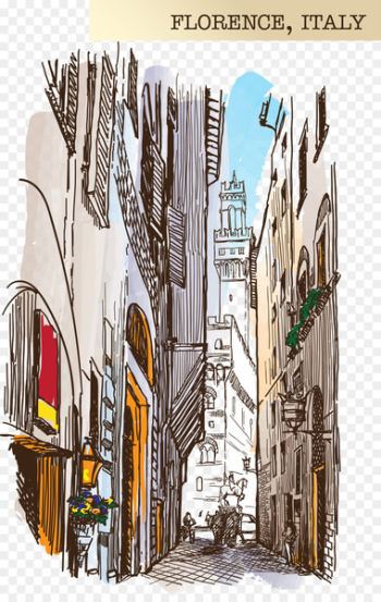 Drawing Painting Sketch - Sketch capital Florence, Italy Drawing Painting Sketch - Sketch capital Florence, Italy