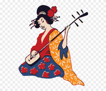 Drawing, People, Soccer, Girl, Cartoon, Geisha, Playing - Geisha Png