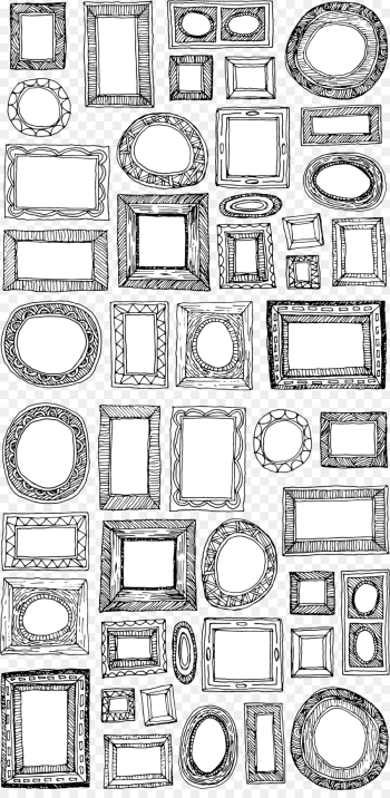 Drawing, Picture Frames, Portrait, Line, Line Art PNG