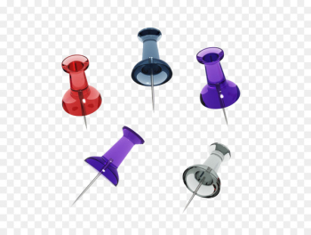 Drawing pin Wall Stationery Paper clip - Color transparent pushpin 