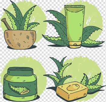 Drawing Soap Watercolor painting, hand-painted aloe vera gel transparent background PNG clipart