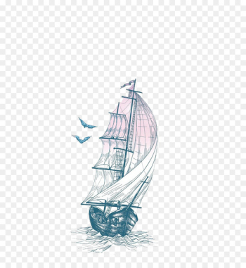 Drawing Vintage Decorative arts - Sketch sail Drawing Vintage Decorative arts - Sketch sail