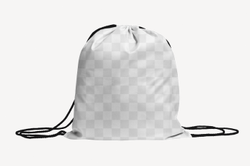 Drawstring bag png mockup, editable | Free PNG Mockup - rawpixel