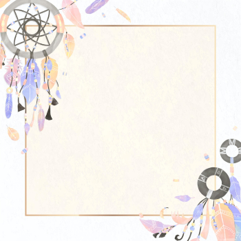 Dream catcher frame vector Boho style Dream catcher frame vector Boho style