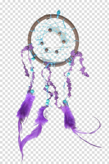 Dreamcatcher Illustration, Purple Dreamcatcher transparent background PNG clipart