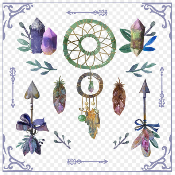 Dreamcatcher Necklace Boho-chic Vector graphics Bohemianism - boho bird 