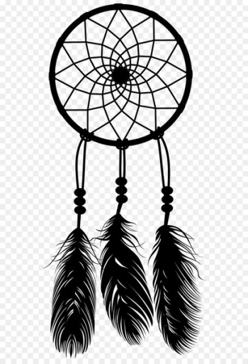 Dreamcatcher With Feathers Wolf Dream Catcher Vector graphics Illustration -  