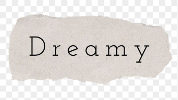 Dreamy word, torn paper, beige | Free PNG - rawpixel Dreamy word, torn paper, beige | Free PNG - rawpixel