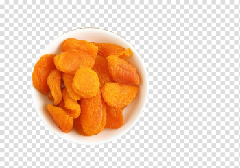 Dried apricot Dried fruit Candied fruit, The dried apricots in the dishes transparent background PNG clipart