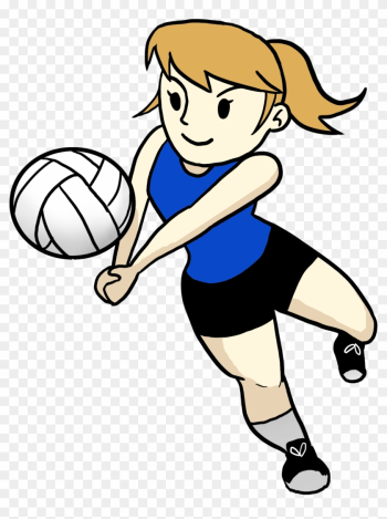 Drills Will Be Designed To Improve Weakness - Cartoon Girl Playing Volleyball