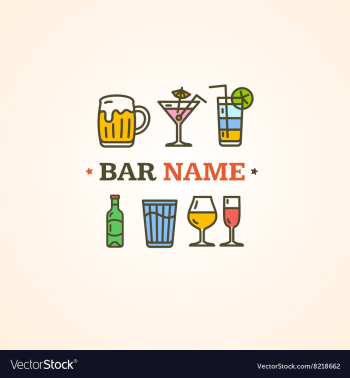Drink Alcohol Beverage Sign vector image Drink Alcohol Beverage Sign vector image