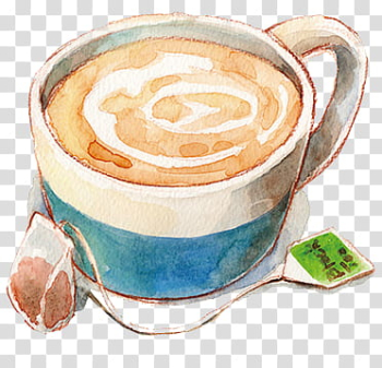 Drink Up, cup of coffee painting transparent background PNG clipart Drink Up, cup of coffee painting transparent background PNG clipart