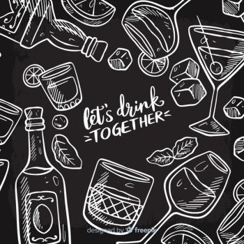 Drinks background Free Vector Drinks background Free Vector