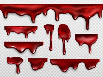 Dripping blood, red paint or ketchup Free Vector Dripping blood, red paint or ketchup Free Vector