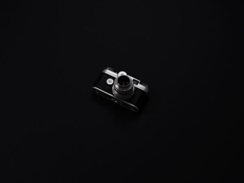 DSLR camera with black background DSLR camera with black background