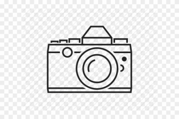 Dslr Clipart Outline - Vintage Camera Outline Png