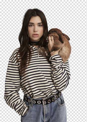 Dua Lipa, woman carrying brown animal transparent background PNG clipart Dua Lipa, woman carrying brown animal transparent background PNG clipart
