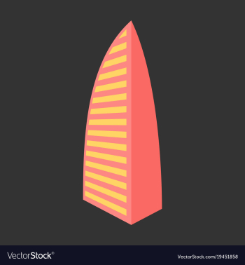 Dubai uae of burj al arab hotel burj al arab is vector image Dubai uae of burj al arab hotel burj al arab is vector image