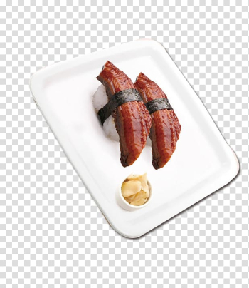 Duck Meat Tableware White, White duck duck in the plate transparent background PNG clipart
