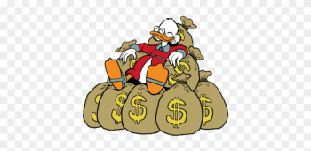 Ducktales Scrooge Mcduck Lying On Money Bags Transparent - Scrooge Mcduck Money Bags Ducktales Scrooge Mcduck Lying On Money Bags Transparent - Scrooge Mcduck Money Bags