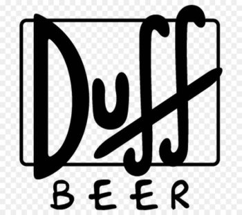 Duff Beer Homer Simpson Duffman Ale - decal Duff Beer Homer Simpson Duffman Ale - decal