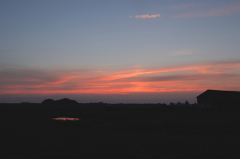 Dusk at the countryside Dusk at the countryside