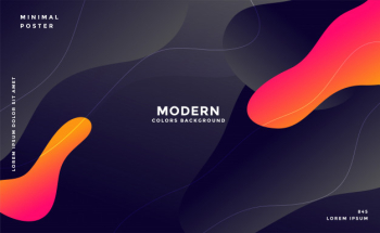 Dynamic modern fluid style background