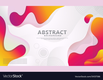 dynamic style banner design with fluid color