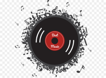 Dynamic vinyl record vector 