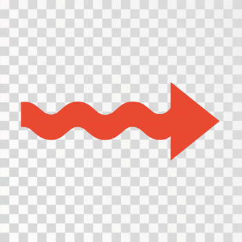 Dynamic Wavy Arrow Symbol Dynamic Wavy Arrow Symbol