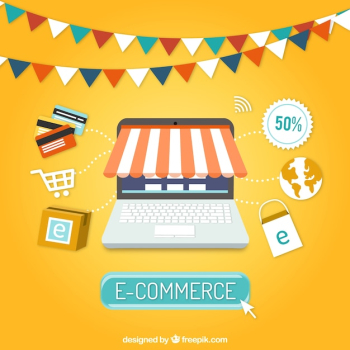 E-commerce background E-commerce background
