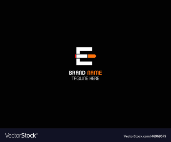 e modern letter logo e modern letter logo